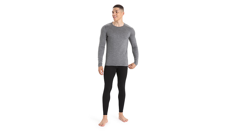 Icebreaker 200 Oasis Leggings w/ Fly - Mens, Black, Extra Small, IB104370001XS