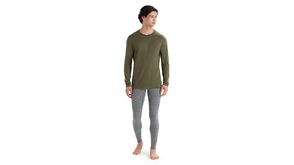 Icebreaker 200 Oasis Long Sleeve Crewe - Mens, Loden, Small, IB104365069S