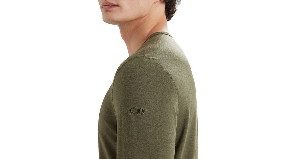 Icebreaker 200 Oasis Long Sleeve Crewe - Mens, Loden, Small, IB104365069S
