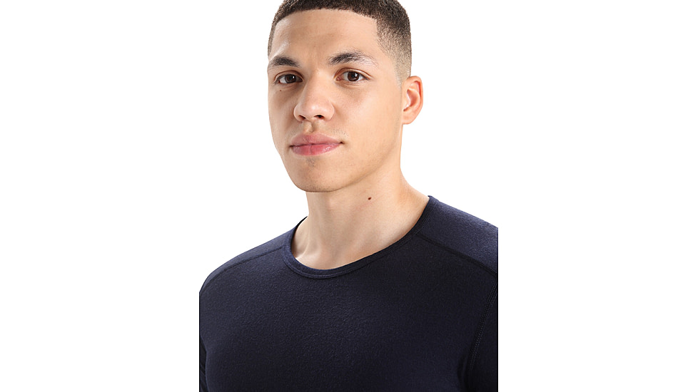 Icebreaker 200 Oasis Long Sleeve Crewe - Mens, Midnight Navy, 3XL, IB1043654013XL