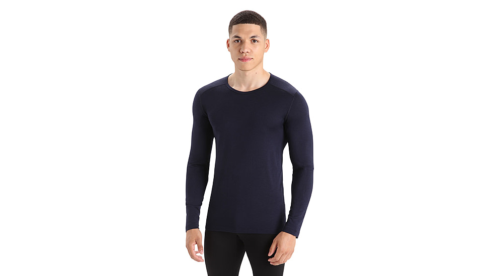 Icebreaker 200 Oasis Long Sleeve Crewe - Mens, Midnight Navy, 3XL, IB1043654013XL