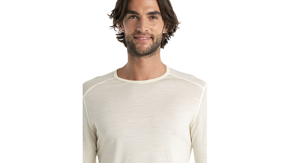 Icebreaker 200 Oasis Long Sleeve Crewe - Mens, Undyed, Medium, IB104365000M