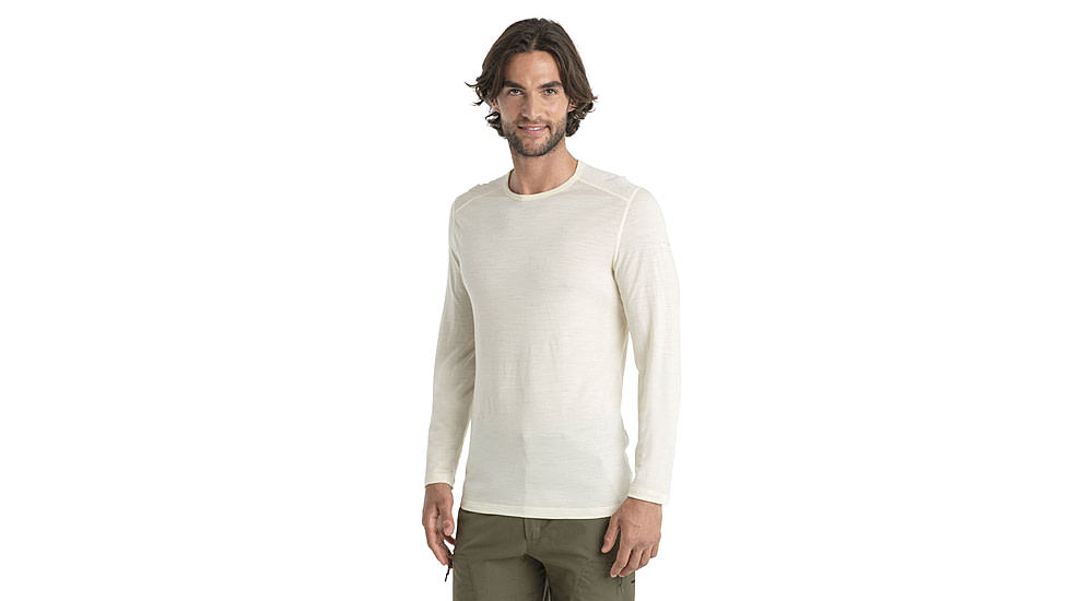 Icebreaker 200 Oasis Long Sleeve Crewe - Men's, Undyed, Medium, IB104365000M