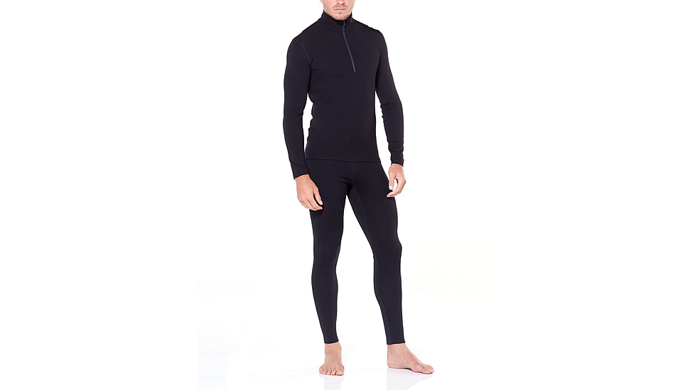 Icebreaker 260 Tech Leggings w Fly - Mens, Black, Extra Large, 104374001XL
