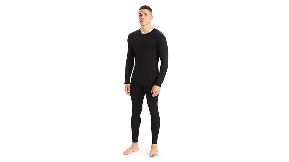 Icebreaker 260 Tech Long Sleeve Crewe Thermal Top - Mens, Black, 3XL, IB1043710013XL