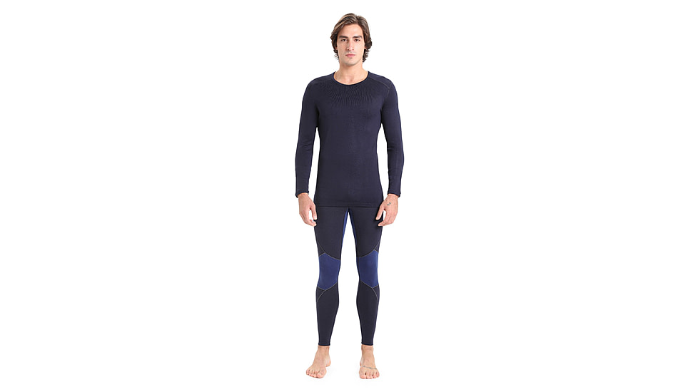 Icebreaker 260 Tech Long Sleeve Crewe Thermal Top - Mens, Midnight Navy, 3XL, IB1043714013XL