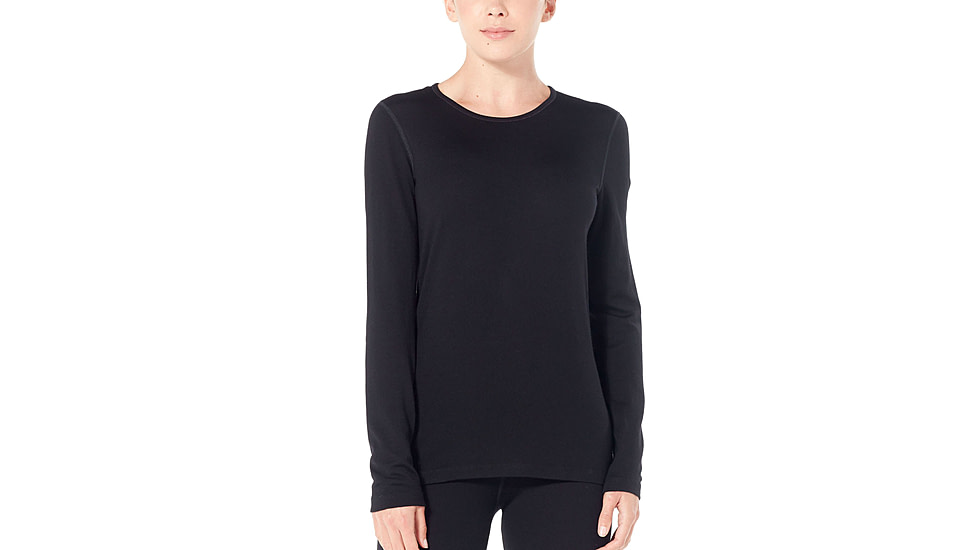 Icebreaker 260 Tech Long Sleeve Crewe - Mens, Black, Extra Small, 104371001XS