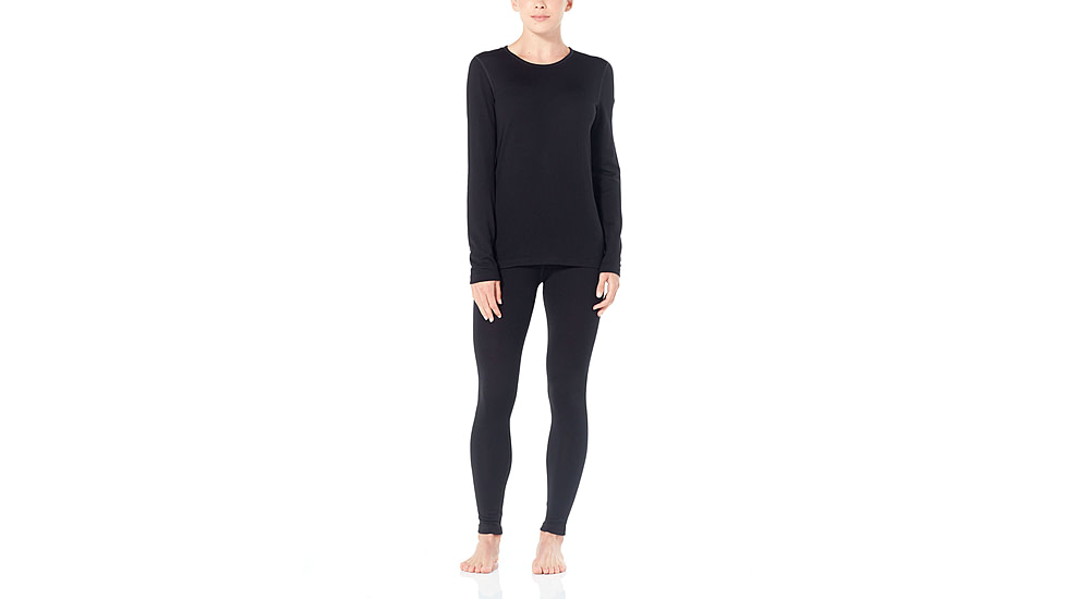 Icebreaker 260 Tech Long Sleeve Crewe - Mens, Black, Extra Small, 104371001XS