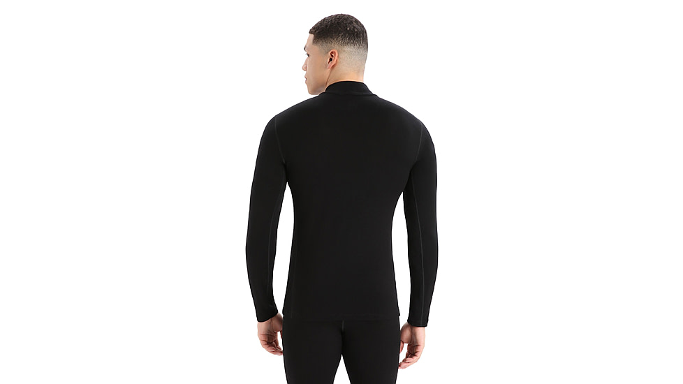 Icebreaker 260 Tech Long Sleeve Turtleneck Thermal Top - Mens, Black, 2XL, IB0A56IE001XXL