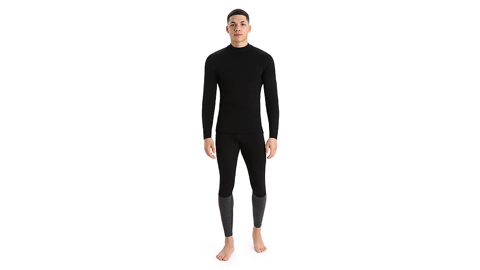 Icebreaker 260 Tech Long Sleeve Turtleneck Thermal Top - Men's, Black, 2XL, IB0A56IE001XXL