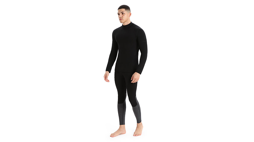 Icebreaker 260 Tech Long Sleeve Turtleneck Thermal Top - Mens, Black, 2XL, IB0A56IE001XXL
