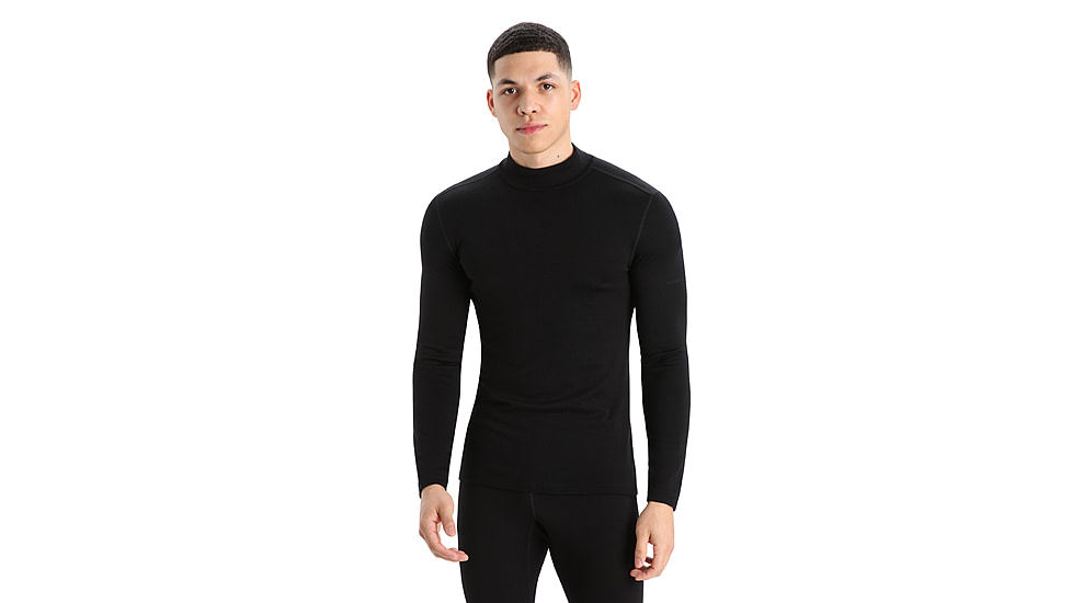 Icebreaker 260 Tech Long Sleeve Turtleneck Thermal Top - Mens, Black, 2XL, IB0A56IE001XXL
