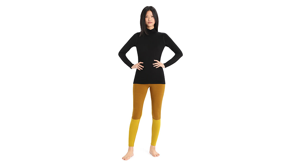 Icebreaker 260 Tech Long Sleeve Turtleneck Thermal Top - Women's, Black, Large, IB0A56IF001L