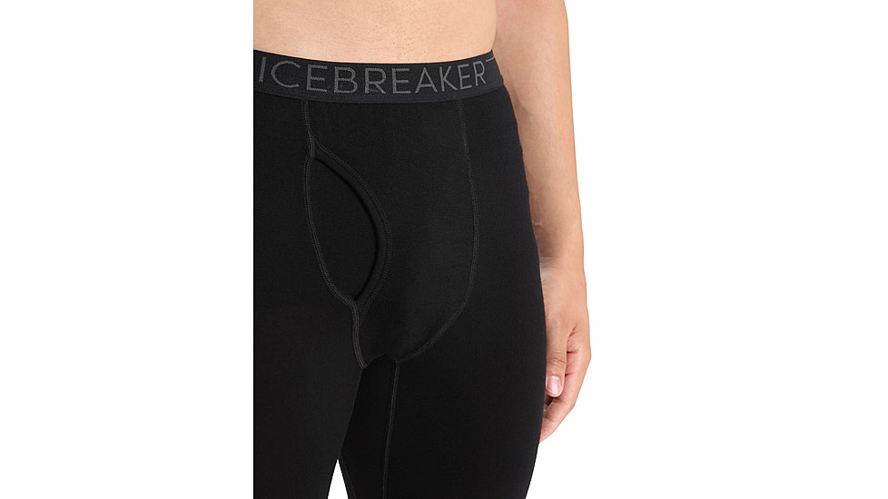 Icebreaker 260 Tech Thermal Leggings w/ Fly - Mens, Black, 2XL, IB104374001XXL