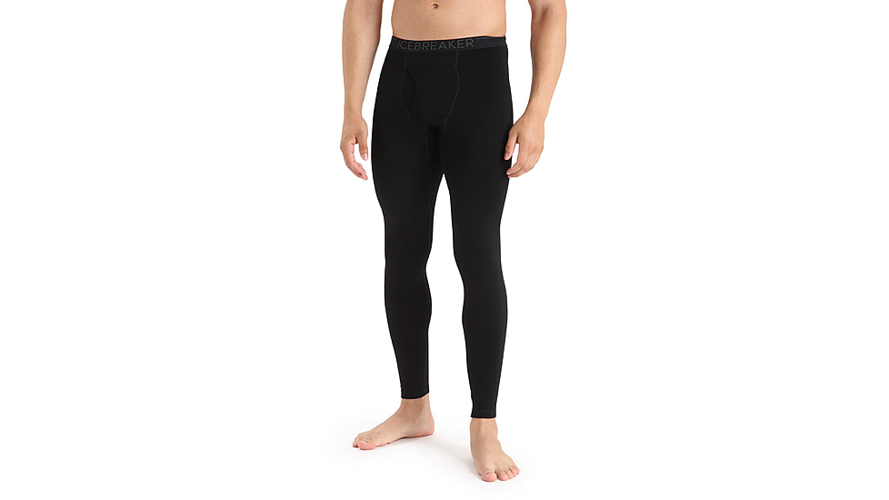 Icebreaker 260 Tech Thermal Leggings w/ Fly - Mens, Black, 2XL, IB104374001XXL
