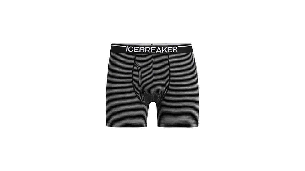 Icebreaker Anatomica Boxers w/ Fly - Men's, Gritstone Heather, Extra Large, IB103030038XL