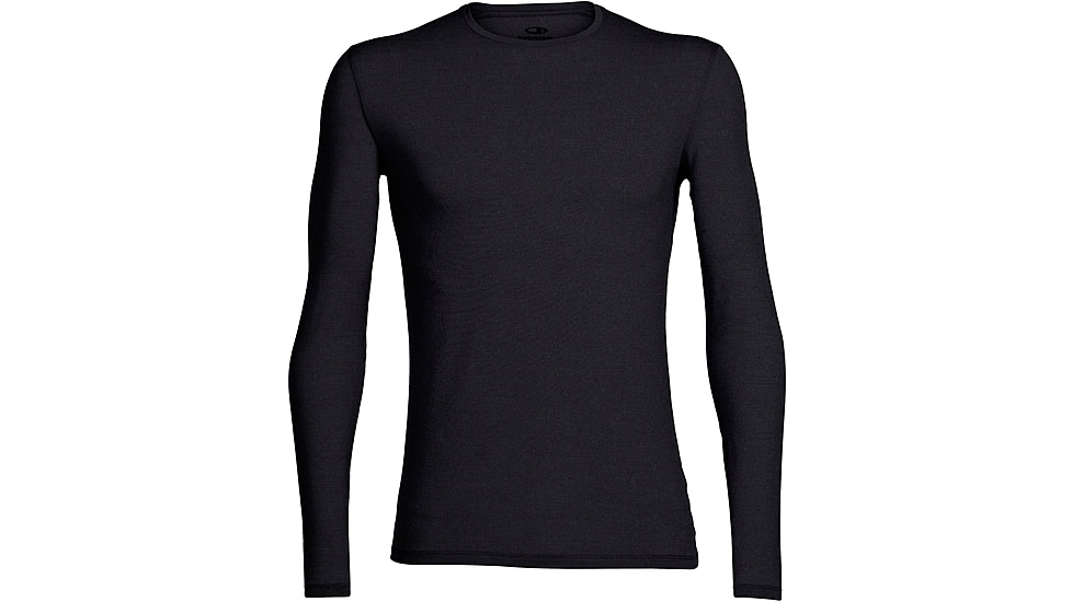 Icebreaker Anatomica Long Sleeve Crewe T-Shirt - Men's, Black, Extra Large, IB103032001XL