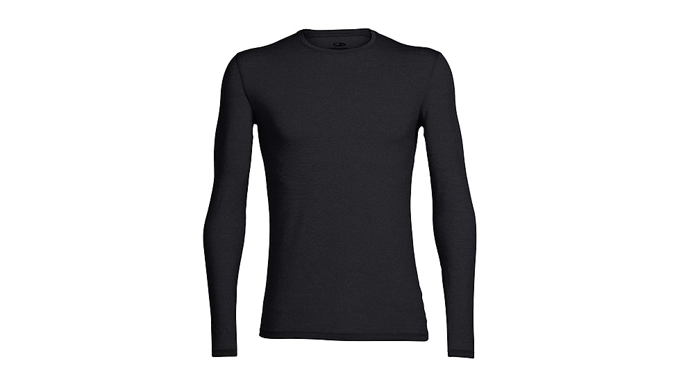 Icebreaker Anatomica Long Sleeve Crewe T-Shirt - Men's, Black, 2XL, IB103032001XXL