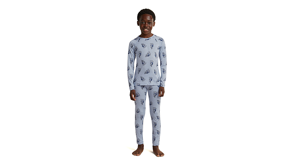 Icebreaker Bear Tour AOP Merino 200 Oasis Leggings - Kids