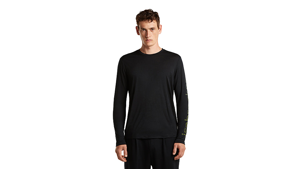 Icebreaker Merino 150 Tech Lite Long Sleeve IB Vertical Tee - Mens
