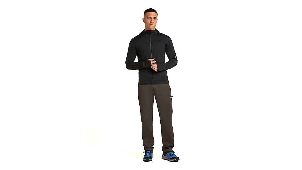 Icebreaker Merino Blend 300 RealFleece Descender Long Sleeve Zip Hoodie - Mens