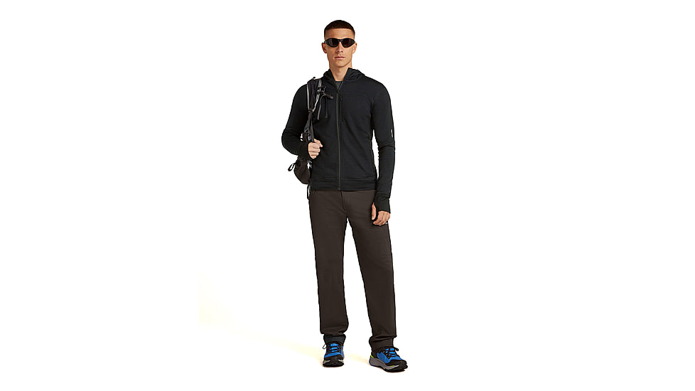 Icebreaker Merino Blend 300 RealFleece Descender Long Sleeve Zip Hoodie - Mens