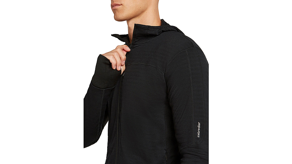 Icebreaker Merino Blend 300 RealFleece Descender Long Sleeve Zip Hoodie - Mens