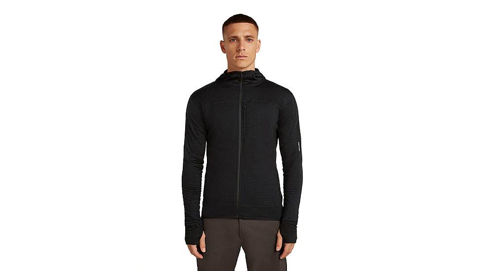 Icebreaker Merino Blend 300 RealFleece Descender Long Sleeve Zip Hoodie - Mens