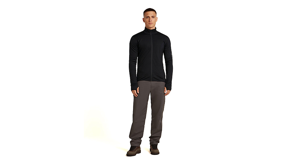 Icebreaker Merino Blend 300 RealFleece Descender Long Sleeve Zip Jacket - Mens
