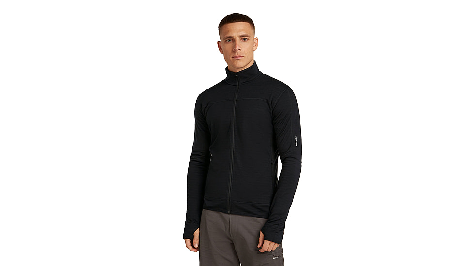 Icebreaker Merino Blend 300 RealFleece Descender Long Sleeve Zip Jacket - Mens