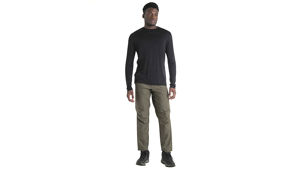 Icebreaker Men Merino 125 Cool-Lite Sphere LS Tee, Black, M, IB0A56ZL001M