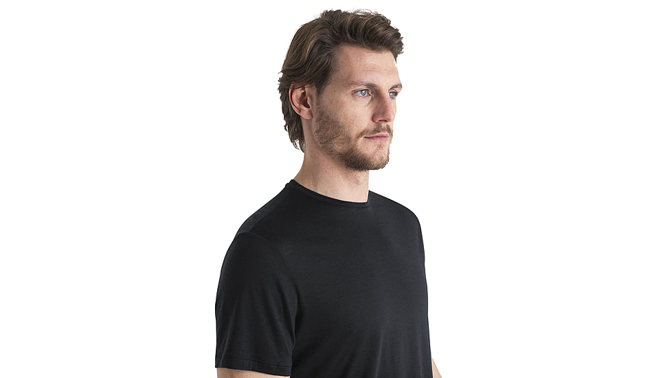 Icebreaker Men Merino 125 Cool-Lite Sphere SS Tee, Black, XL, IB0A56ZM001XL