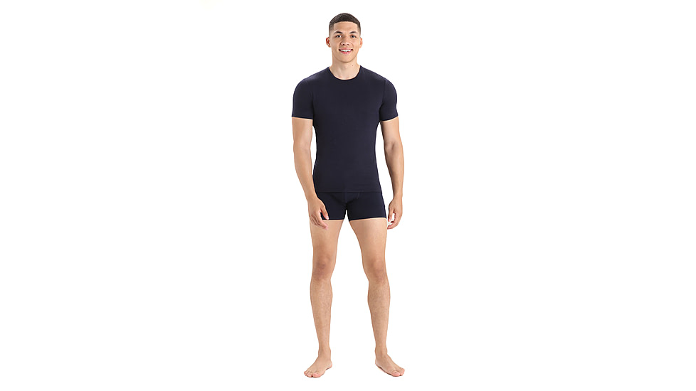 Icebreaker Men Merino 150 Anatomica SS Crewe, Midnight Navy, L, IB103033401L