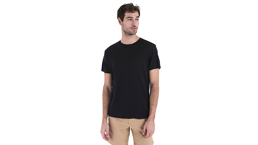 Icebreaker Men Merino 150 Tech Lite SS Tee, Black, L, IB0A56WL001L