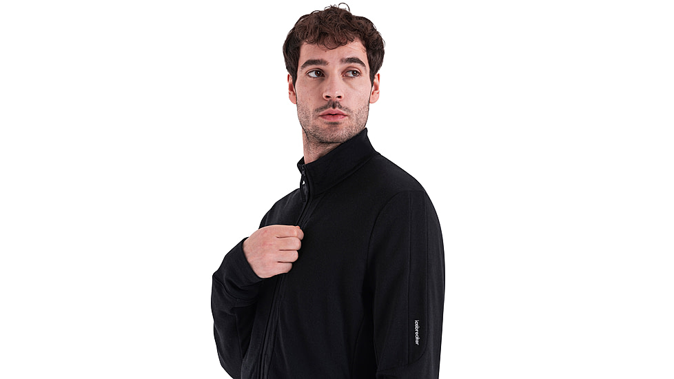 Icebreaker Men Merino 260 Quantum LS Zip, Black, XXL, IBBA56W1001XXL