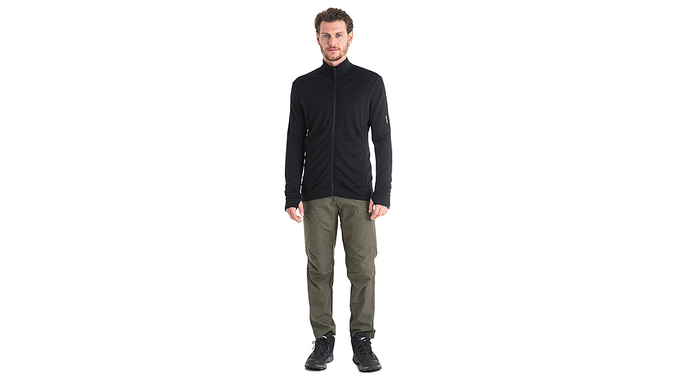 Icebreaker Men Merino 260 Quantum LS Zip, Black, XXL, IBBA56W1001XXL