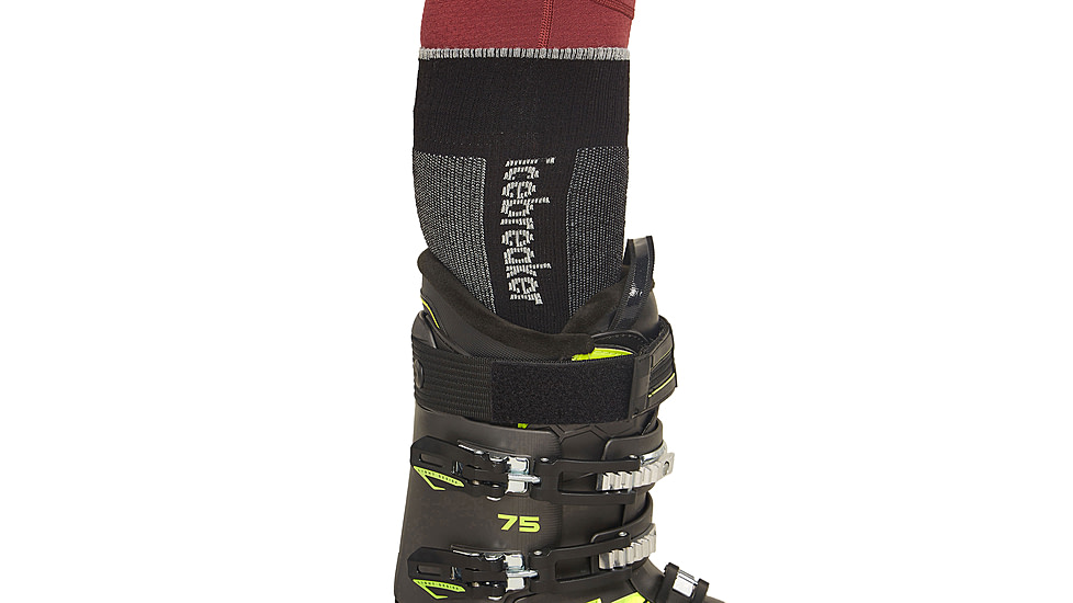 Icebreaker Men Merino Ski+ Medium OTC, Black/Ether/Graphite, L, IB0A573P09YL