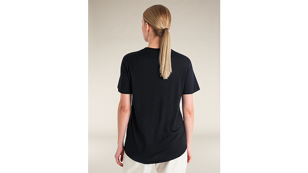 Icebreaker Merino 150 Tech Lite SS Relaxed T-Shirt - Womens, Black, Extra Small, IB0A56XZ001XS