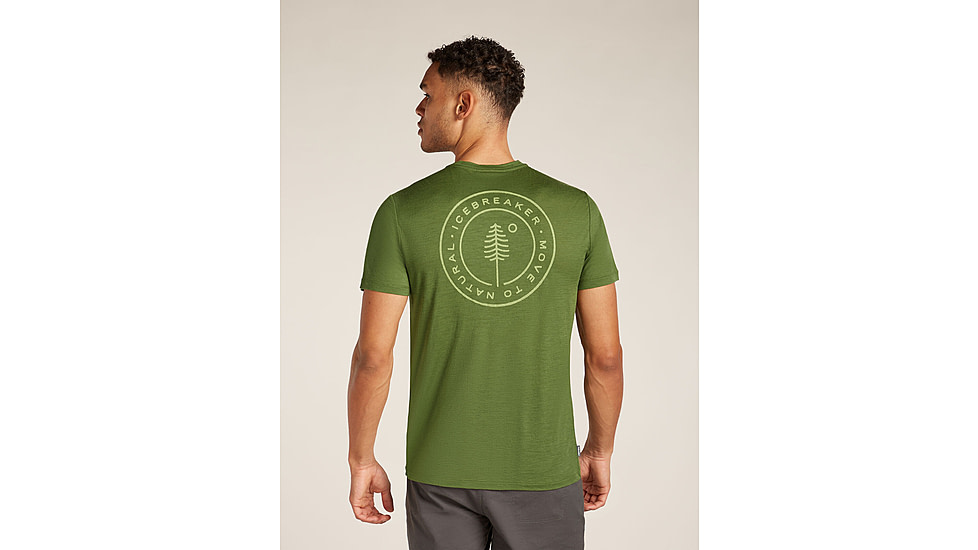 Icebreaker Merino 150 Tech Lite SS T-Shirt Hike Naturally - Mens, Sphagnum, Small, IB0A576B0BDS