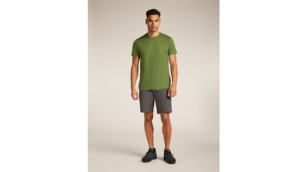 Icebreaker Merino 150 Tech Lite SS T-Shirt Hike Naturally - Mens, Sphagnum, Small, IB0A576B0BDS