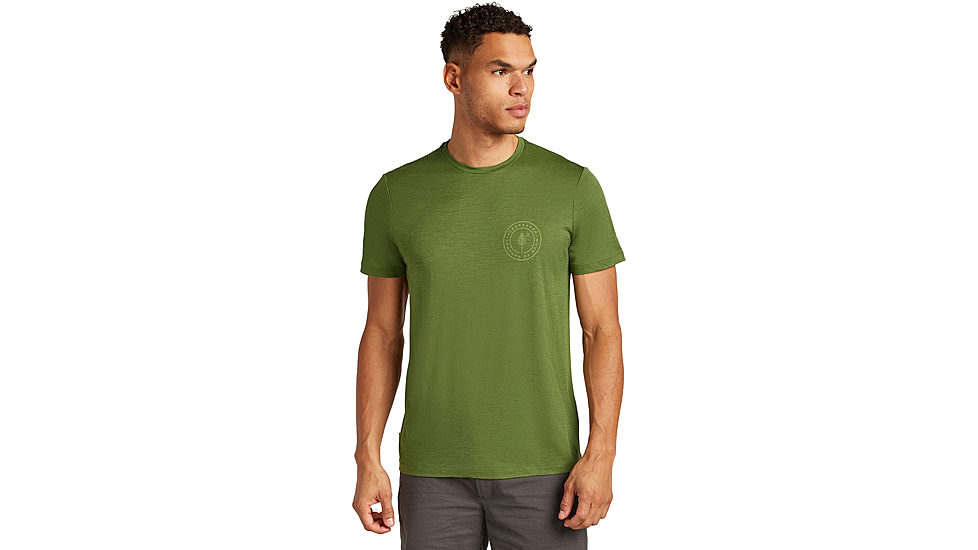 Icebreaker Merino 150 Tech Lite SS T-Shirt Hike Naturally - Mens, Sphagnum, Small, IB0A576B0BDS