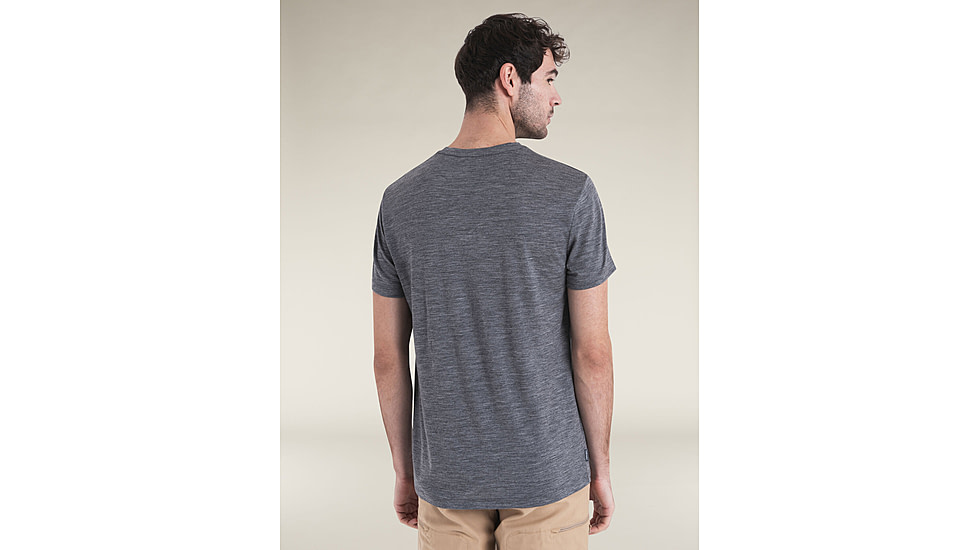 Icebreaker Merino 150 Tech Lite SS T-Shirt - Mens, Gritstone HTHR, Medium, IB0A56WL013M