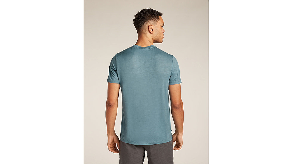 Icebreaker Merino 150 Tech Lite SS T-Shirt Polar Paddle - Men's, Blue Ash, 2XL, IB0A572X0A5XXL