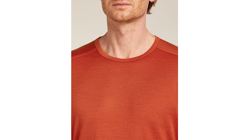 Icebreaker Merino 200 Oasis Long Sleeve Crew Thermal Top - Mens, Agate, Medium, IB1043650GSM