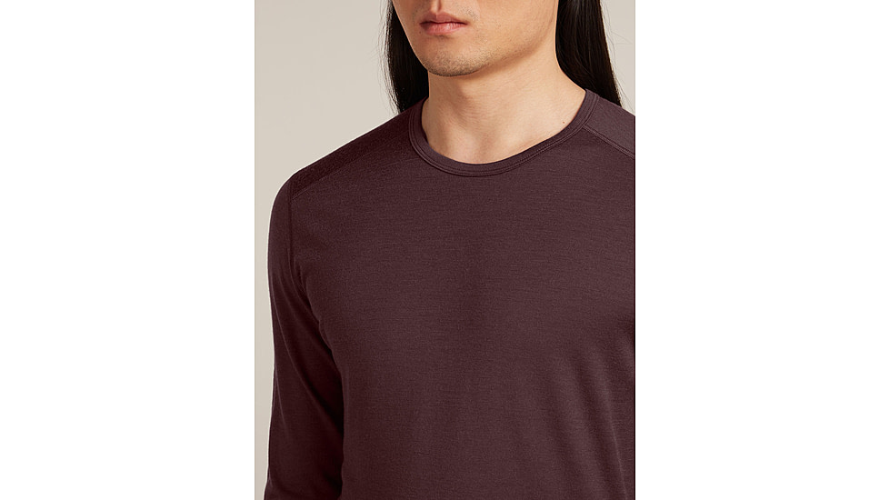 Icebreaker Merino 200 Oasis Long Sleeve Crew Thermal Top - Mens, Java, Extra Large, IB1043650GWXL