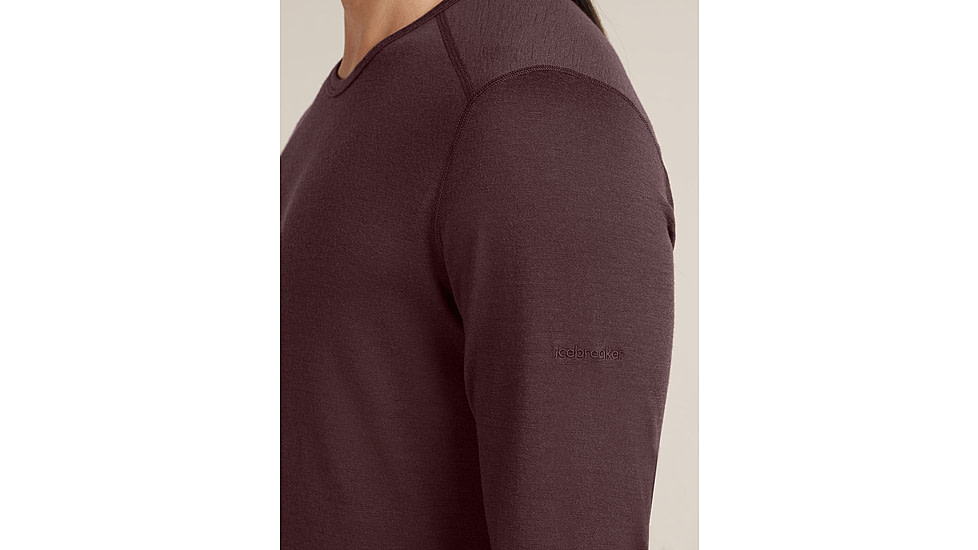 Icebreaker Merino 200 Oasis Long Sleeve Crew Thermal Top - Mens, Java, Extra Large, IB1043650GWXL