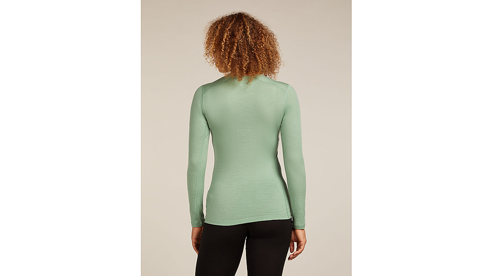 Icebreaker Merino 200 Oasis Long Sleeve Crew Thermal Top - Womens, Seaglass, Small, IB1043750GZS