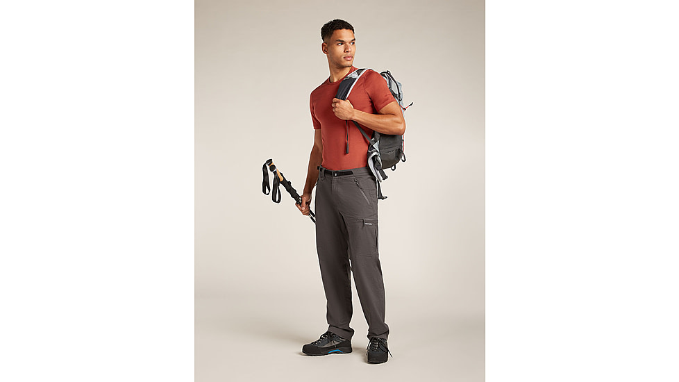 Icebreaker Merino 200 Oasis SS Crewe - Mens, Jasper, Extra Large, IB1045090BAXL
