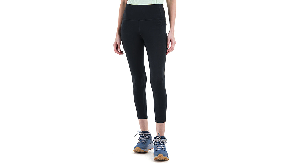 Icebreaker Merino 260 Fastray II 25in High Rise Tights - Womens, Black, Large, IB0A56XI001L