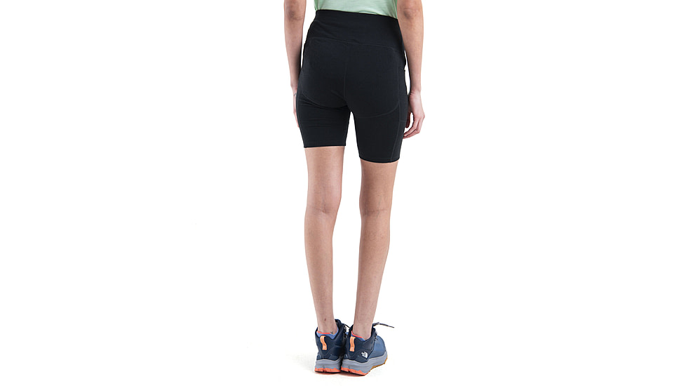 Icebreaker Merino 260 Fastray II 8in High Rise Shorts - Womens, Black, Extra Small, IB0A56XJ001XS